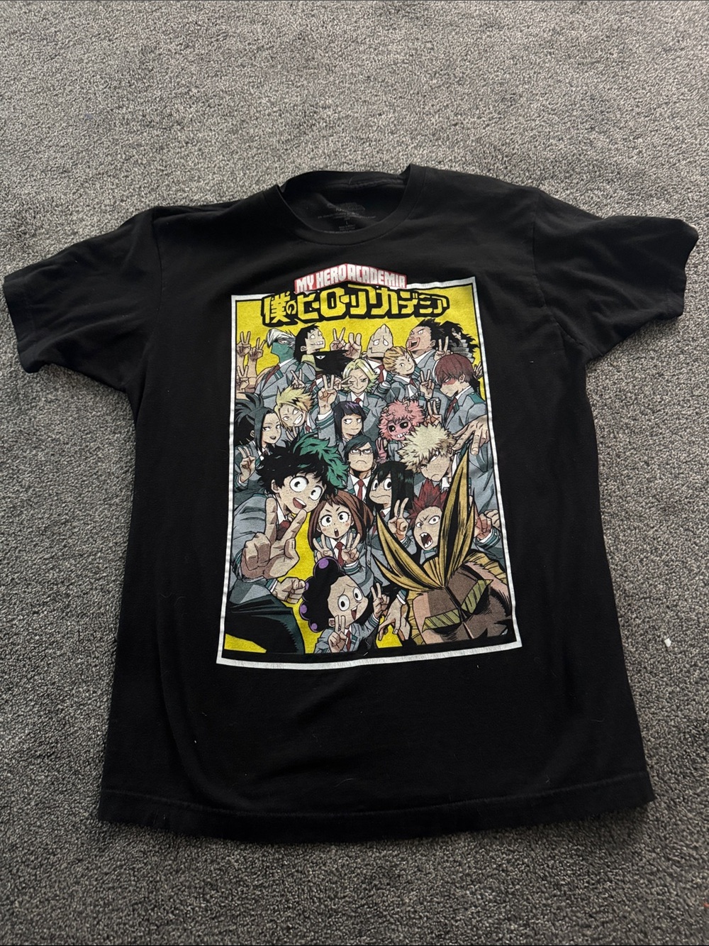 Black Graphic Tee - My Hero Academia Anime